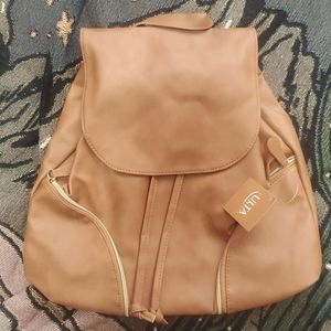Brown Leather Backpack